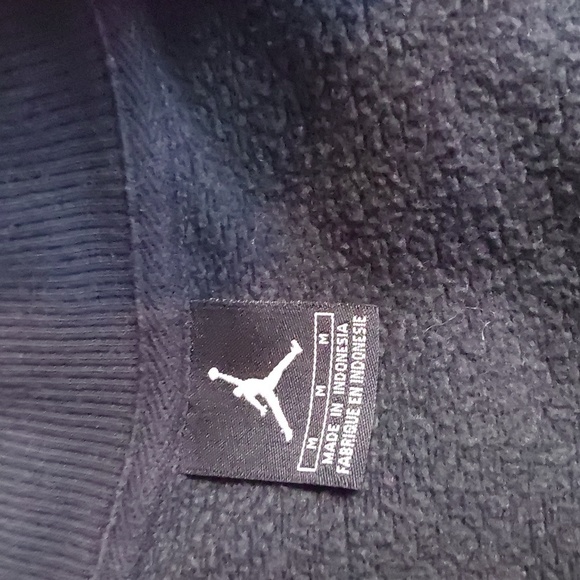 Air Jordan Black Full Zip Sweatshirt Jacket Pockets Excellent con. Mens Sz.M - Picture 12 of 14